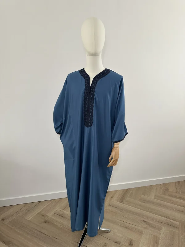 Marokkaanse kandoura DONKERBLAUW