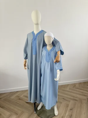 Marokkaanse kandoura HEMELBLAUW