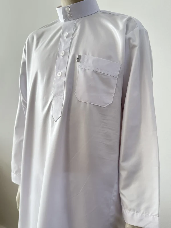 Qamis met broek kids WIT - Afbeelding 2
