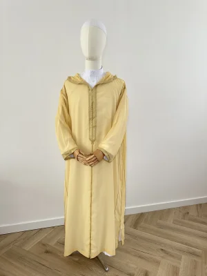 Marokkaanse djellaba SOUSSDI Goud